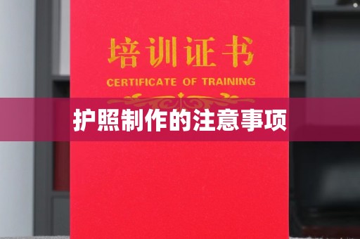 双溪护照制作的注意事项