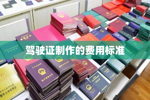 双溪驾驶证制作的费用标准