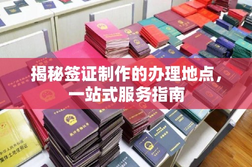 双溪揭秘签证制作的办理地点，一站式服务指南
