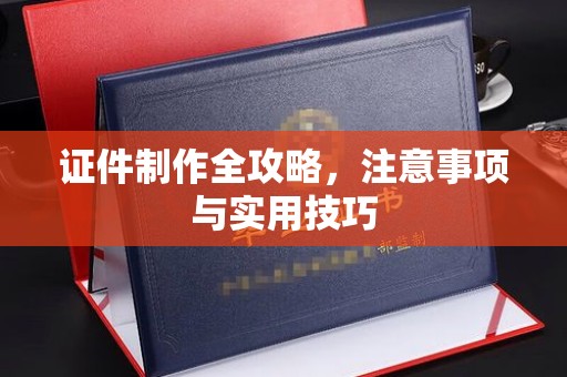 双溪证件制作全攻略，注意事项与实用技巧